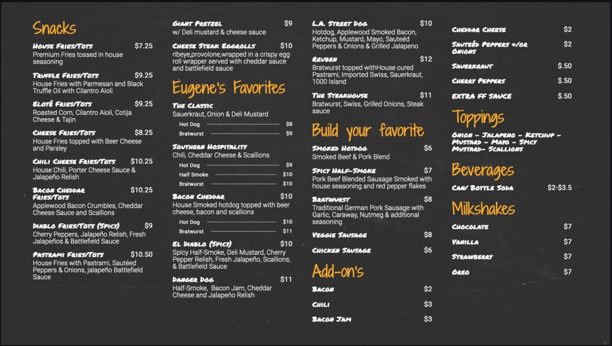 FOOD & EVENTS Eavesdrop Brewery