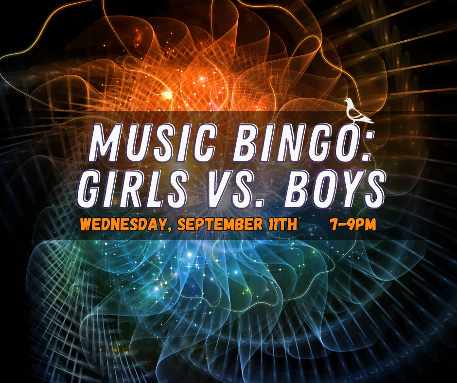 Music Bingo Girls vs Boys Eavesdrop Brewery